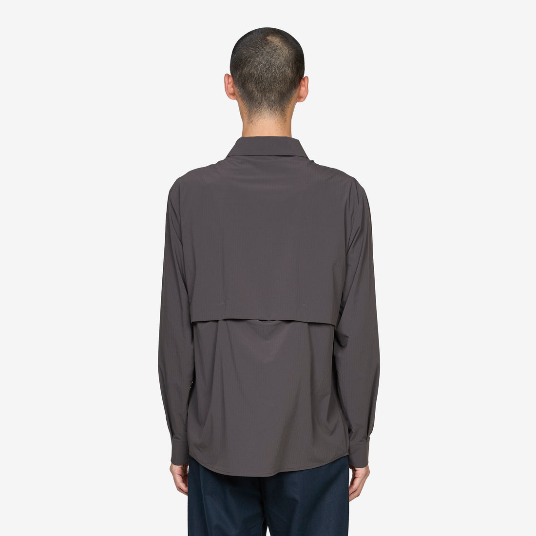 Align Button Up Shirt Charcoal Black Shirts