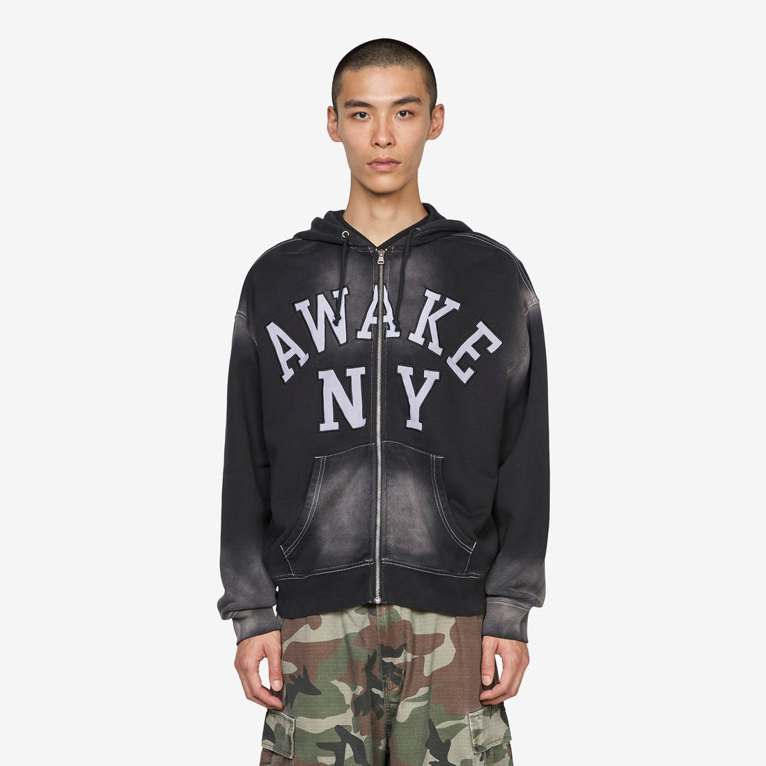 Collegiate Arch Zip Hoodie Black Jumpers