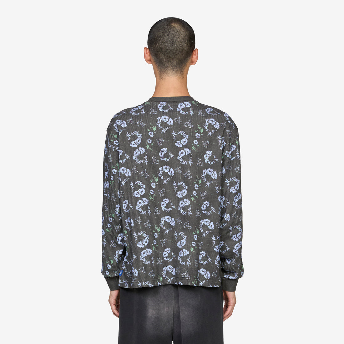 Floral Thermal Black Tees