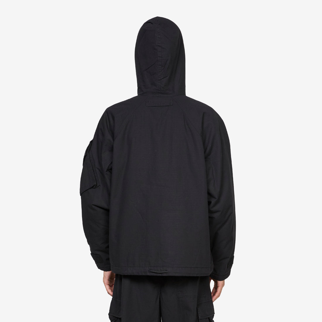 Quilted Short Blouson Jacket Black Jackets