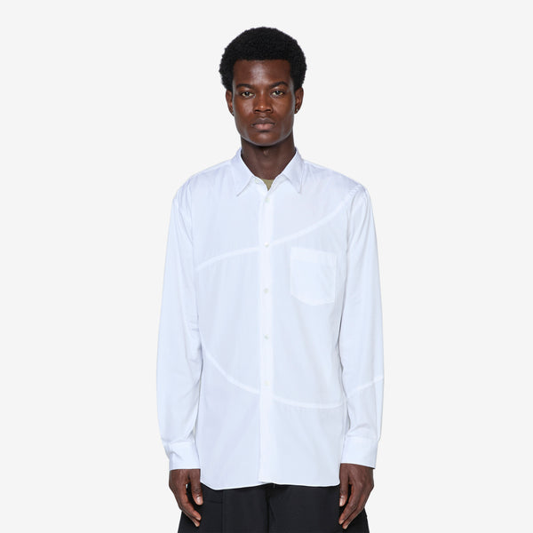 Panelled Shirt White