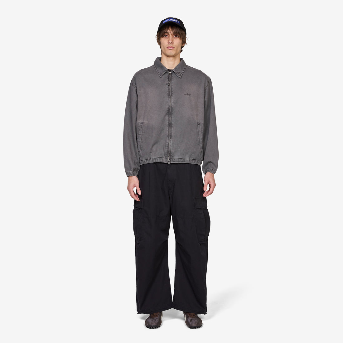 Chino Zip Twill Jacket Charcoal Jackets