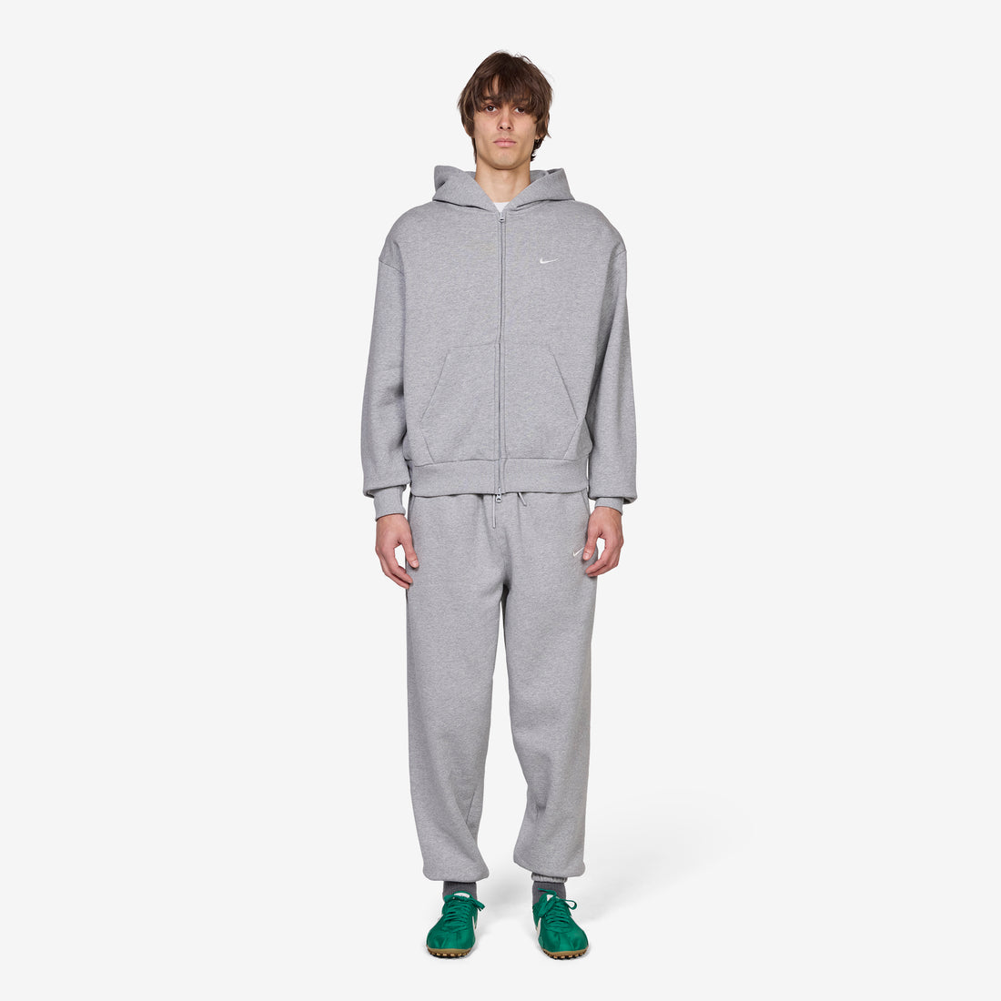 Solo Swoosh Cuffed Pants Dark Grey Heather | Sail Pants