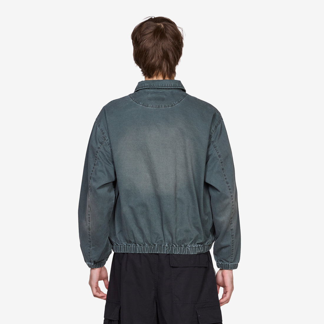 Chino Zip Twill Jacket Olive Jackets