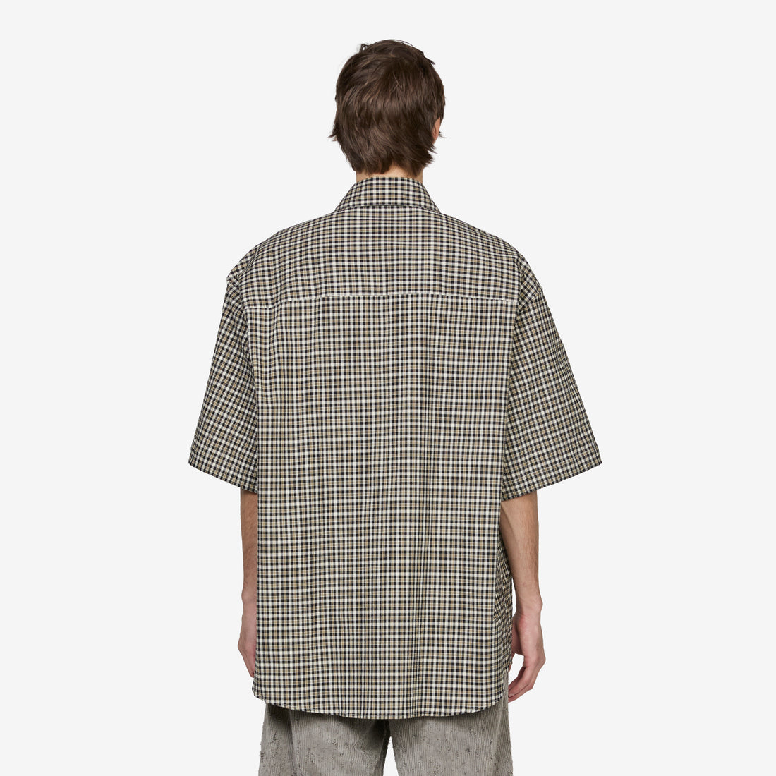 Boxy Wrap Shirt Black Green Shirts