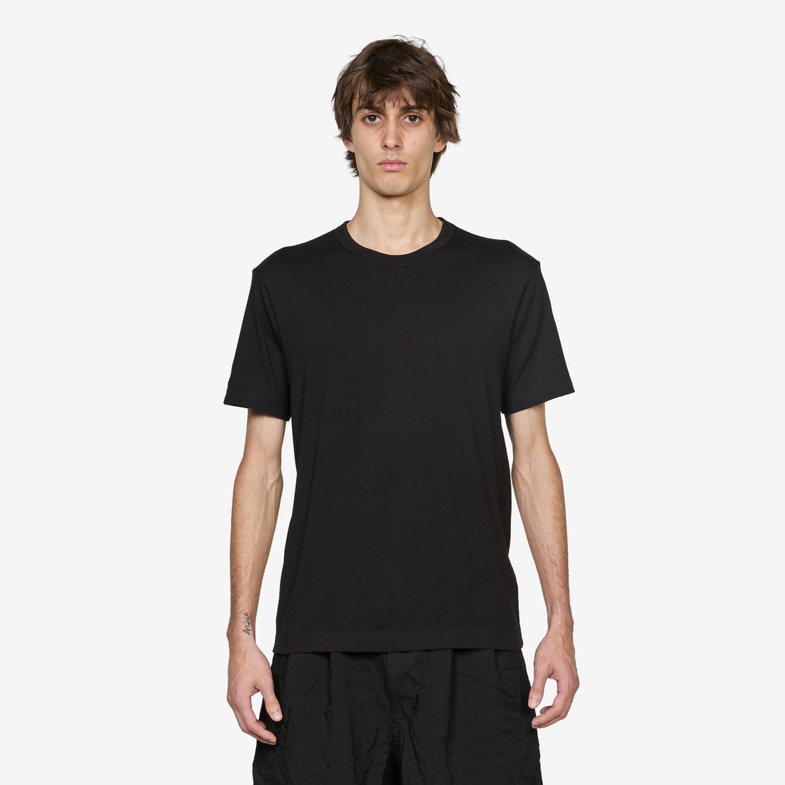 Neck Logo T-Shirt Black Tees