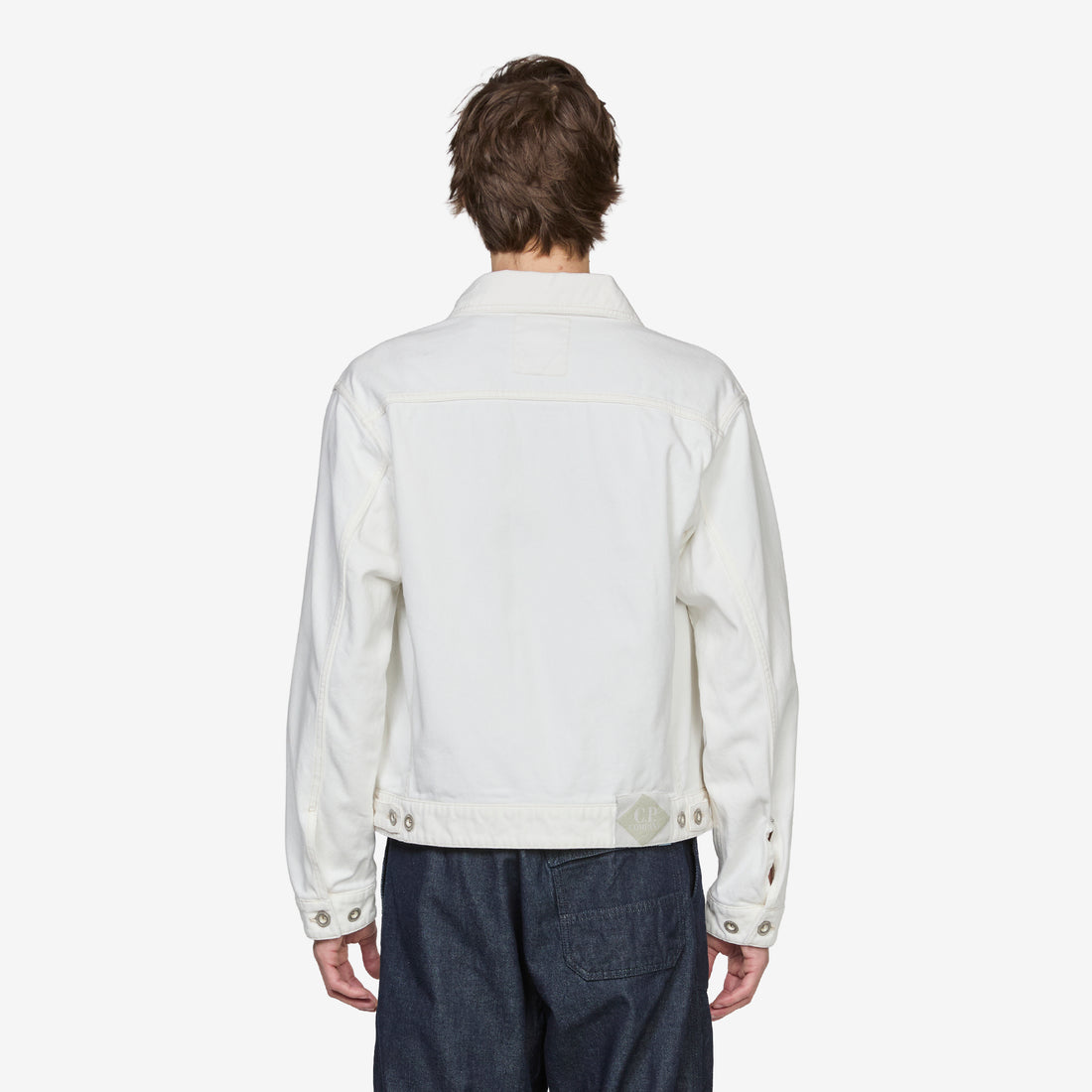 Bull Denim Zip Jacket Gauze White Jackets