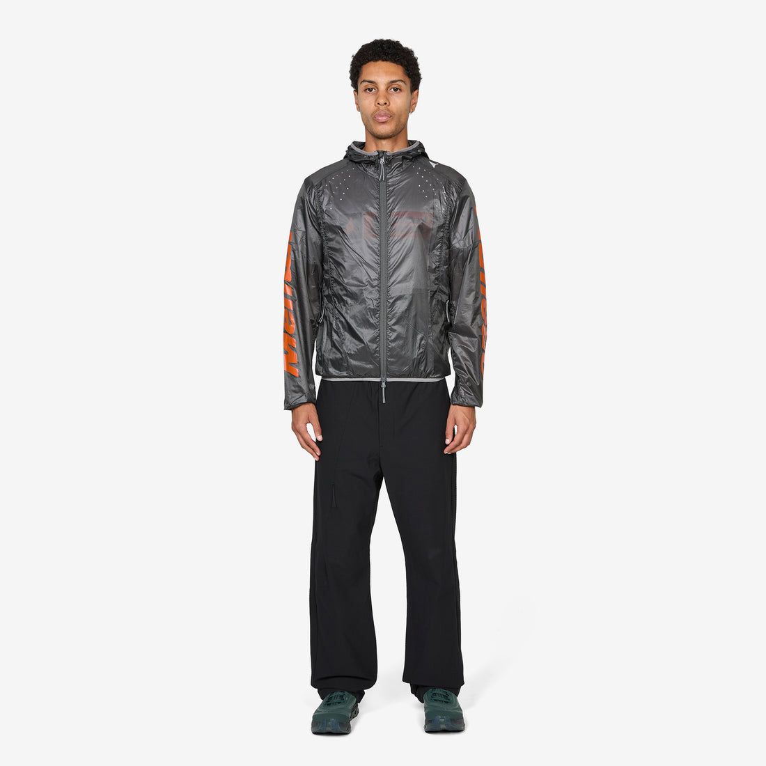 Mental Athletic x Hue Packable Wind Jacket Anthracite Jackets