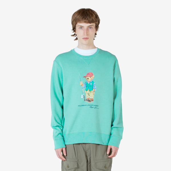 Polo Bear Fleece Sweatshirt Faded Mint