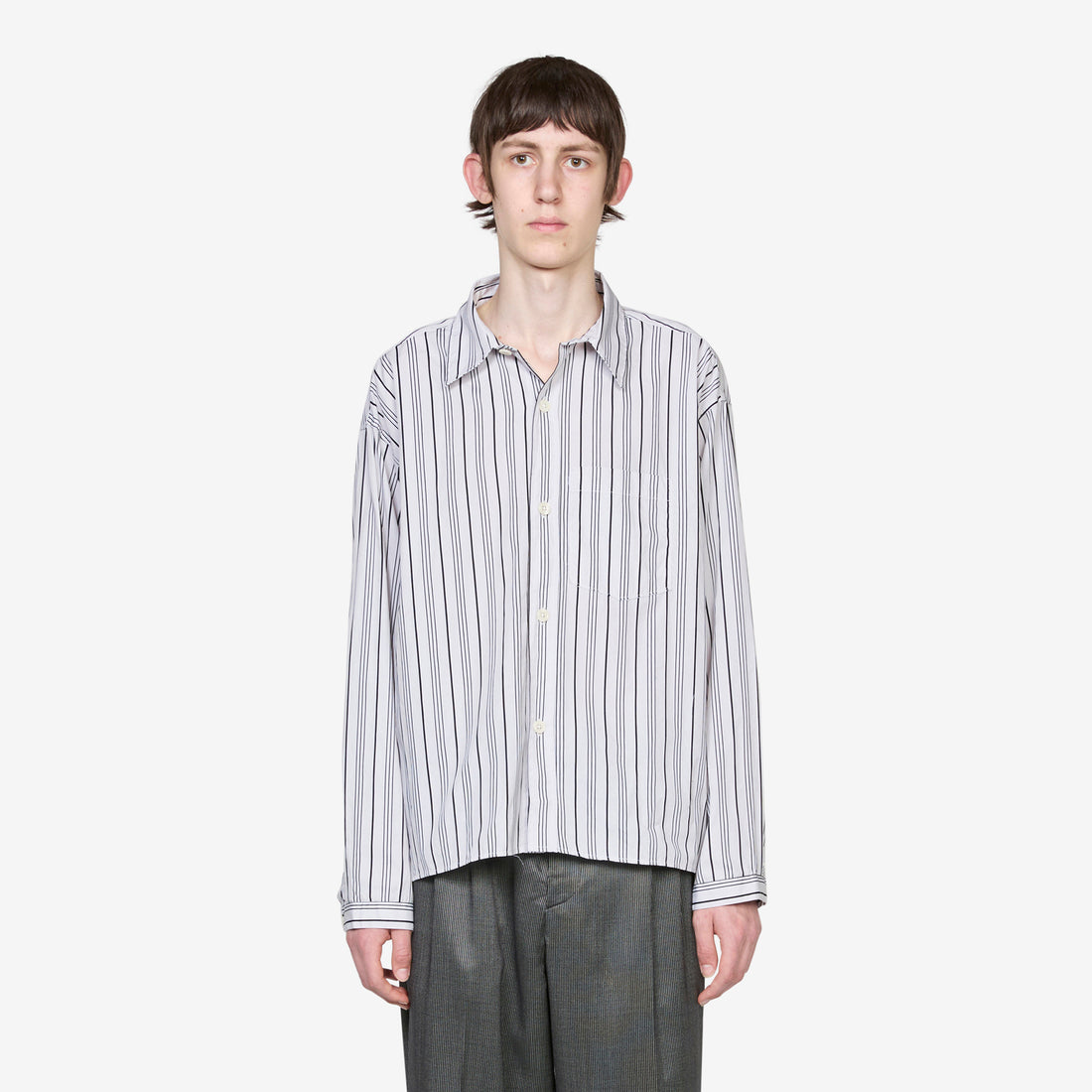 Snooze Shirt Grey Raised Stripe Shirts