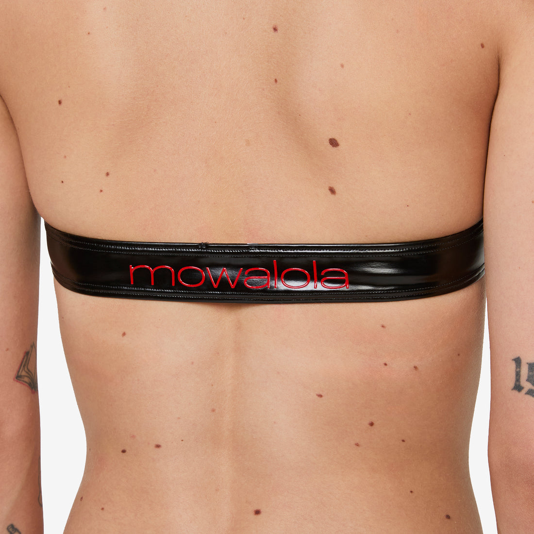 Mowalola x Women's Halter Bra Black | Gym Red Tees