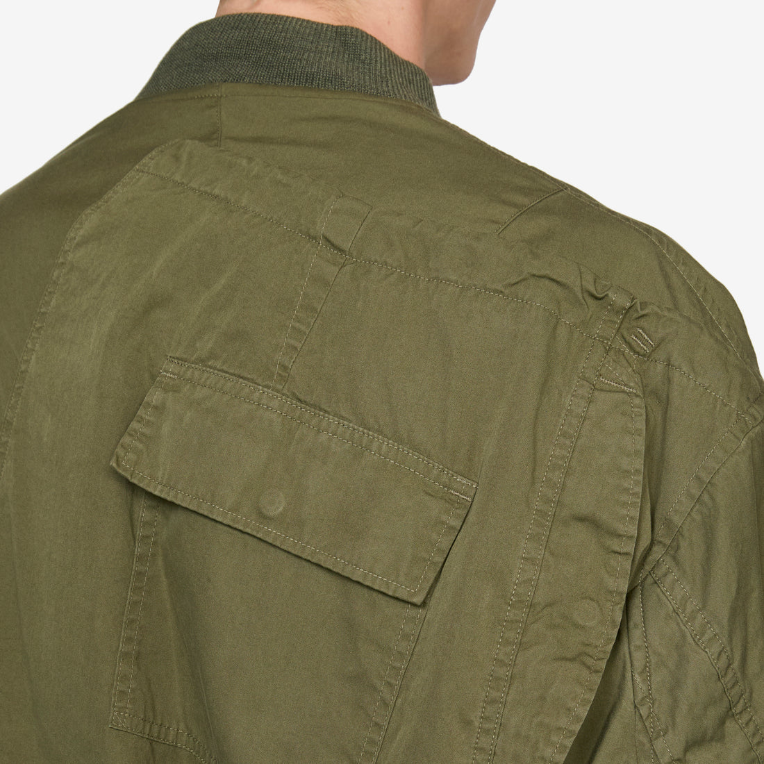 Rebuild By Needles Multi Pocket Bomber Jacket Khaki Jackets