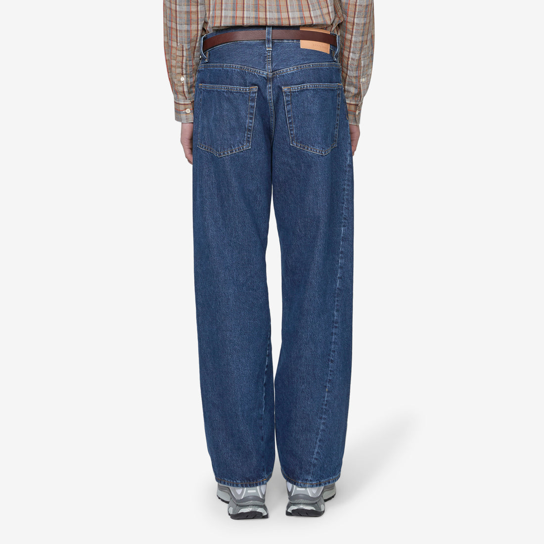 Wide Twist Jeans Rinse Blue Pants