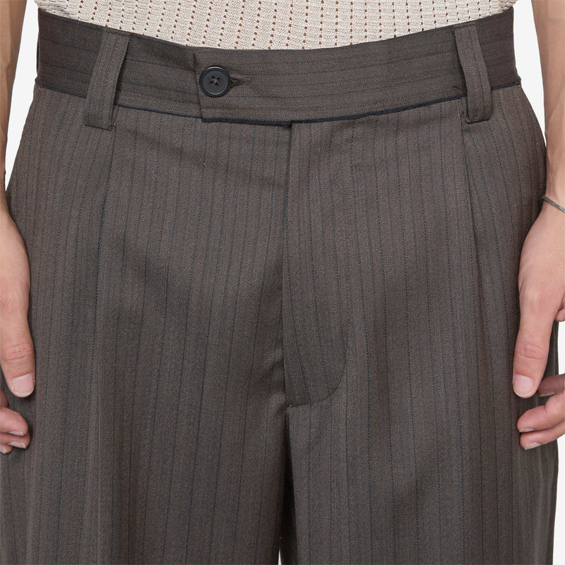 Patch Trousers Vintage Pinstripe