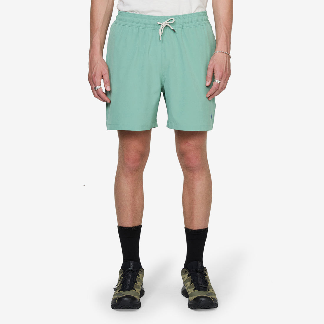 5.75-Inch Traveler Classic Swim Trunk Faded Mint Shorts