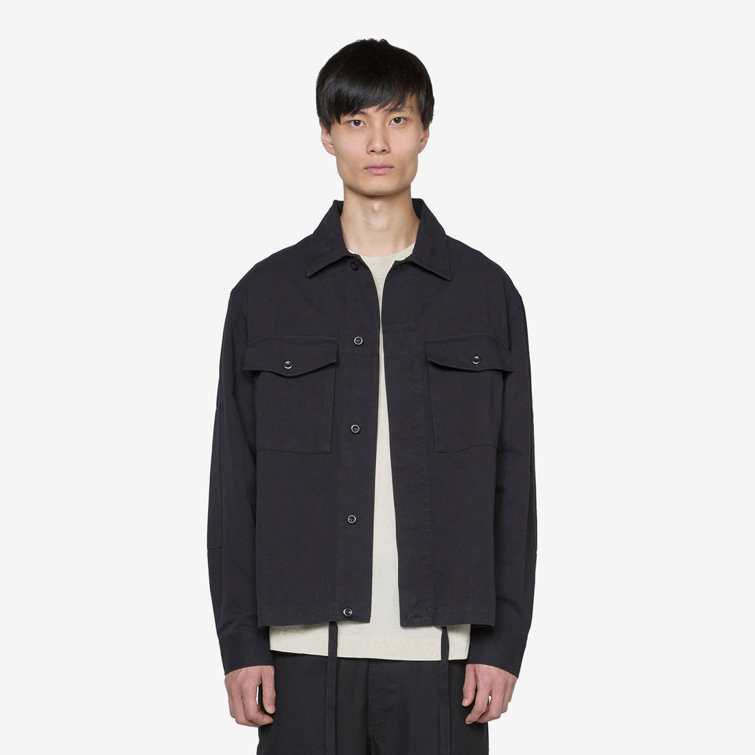 MHL. Drawcord Jacket Black Jackets