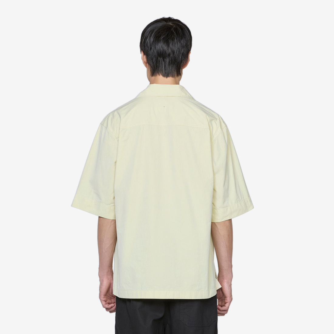 MHL. Short Sleeve Flap Pocket Shirt Pale Yellow Shirts