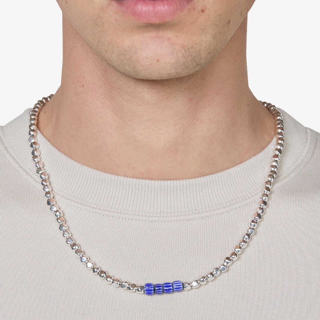 Edition No. 2 Necklace Blue | White Jewellery