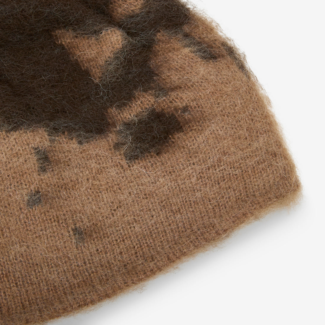 Mohair Splatter Beanie Taupe Splatter Headwear