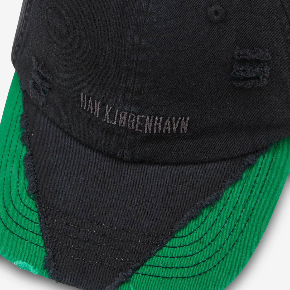 Diamond Cap Black | Vibrant Green Headwear