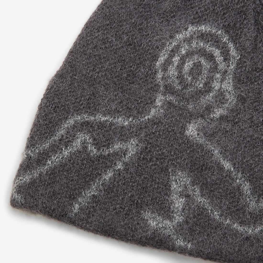 Mascot Mohair Mixed Beanie Slate Brown Headwear
