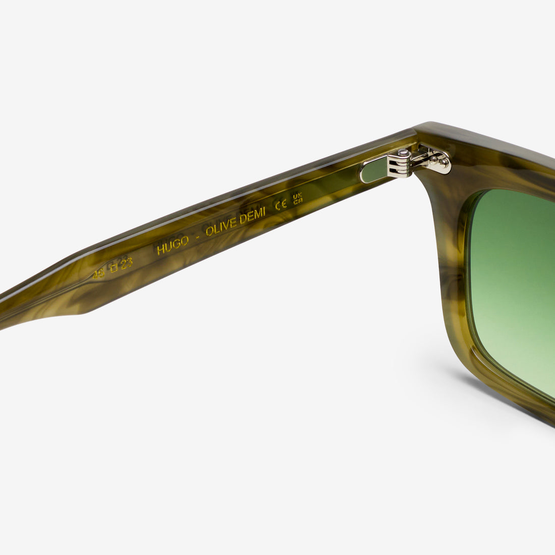 Hugo Olive Demi | Green Gradient Lens Eyewear
