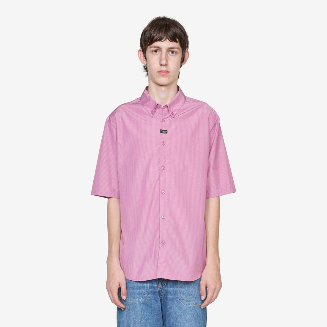 Shortsleeve Casual Shirt Purple | Black Stripe Shirts