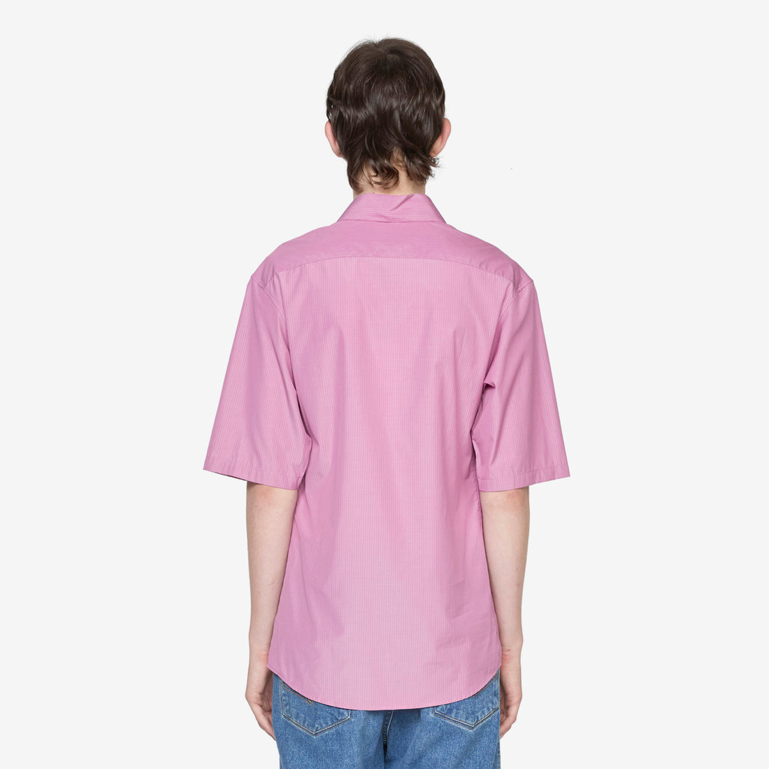 Shortsleeve Casual Shirt Purple | Black Stripe Shirts