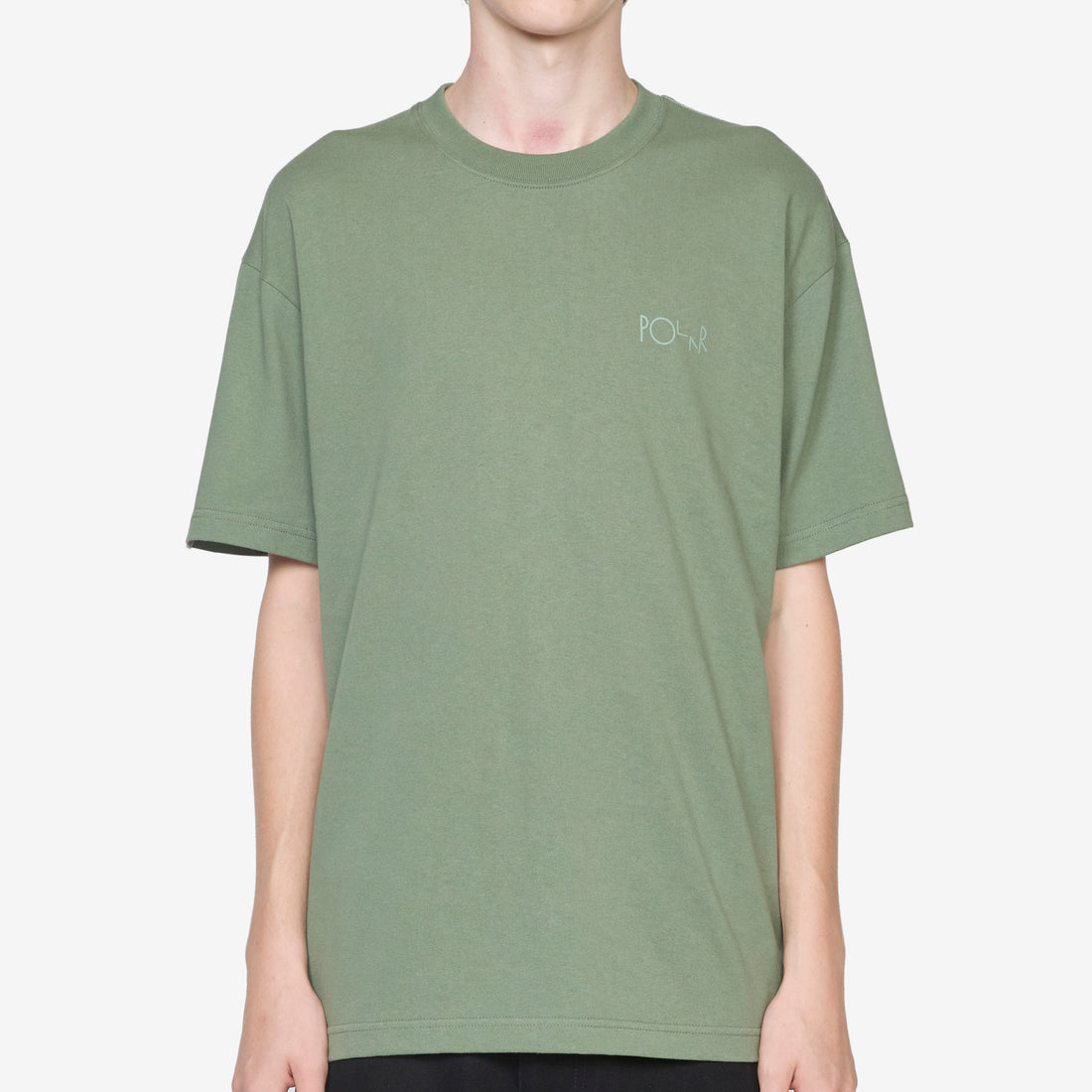 Contrast Stroke Logo T-Shirt Moss Green Tees