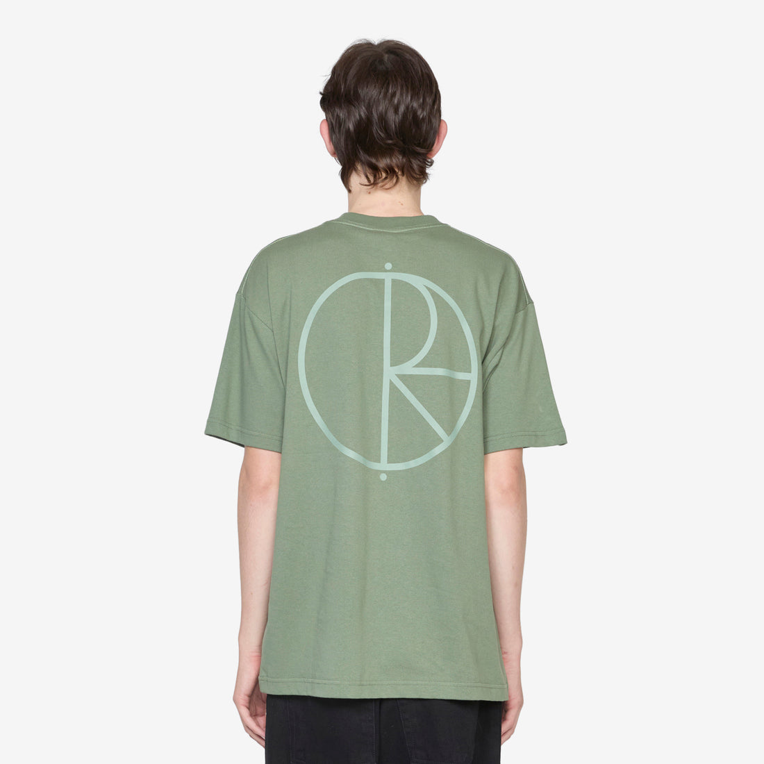 Contrast Stroke Logo T-Shirt Moss Green Tees