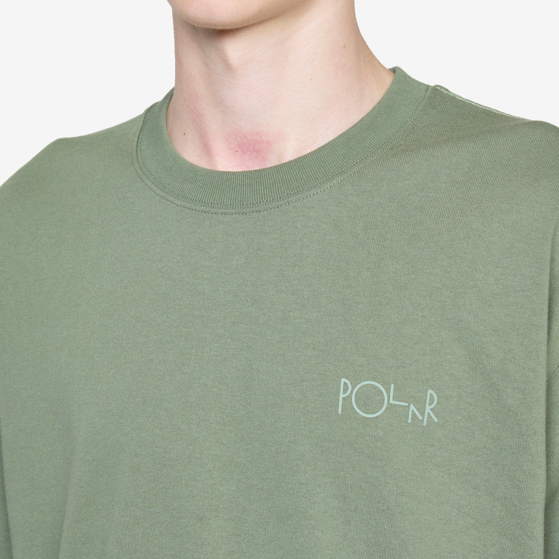 Contrast Stroke Logo T-Shirt Moss Green Tees