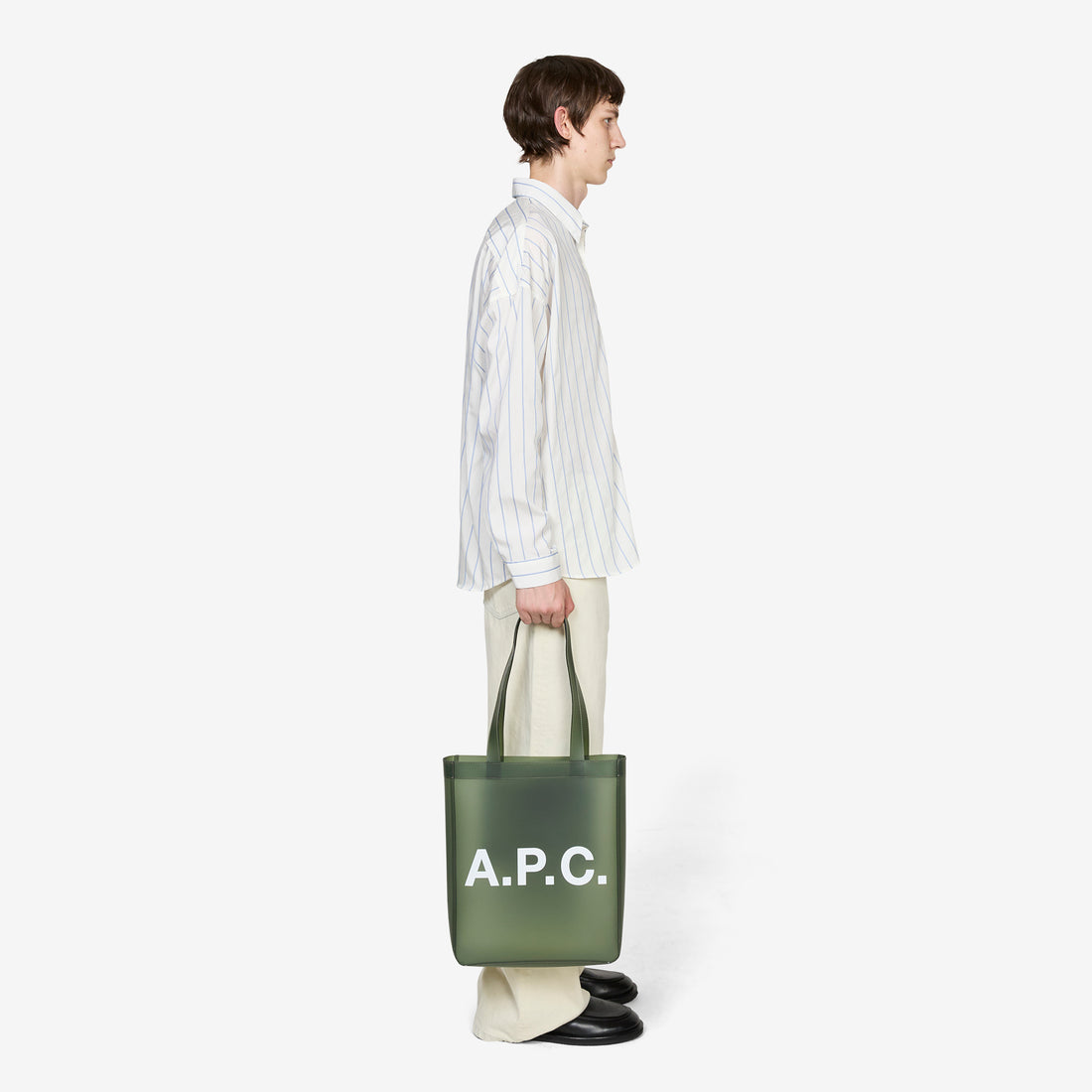 Lou Tote Transparent Khaki Bags