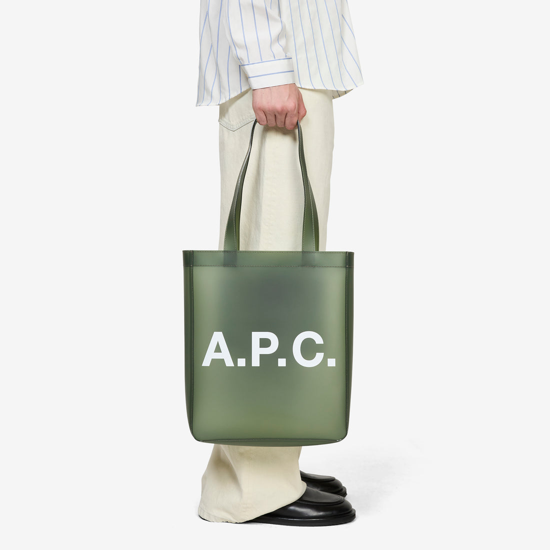 Lou Tote Transparent Khaki Bags