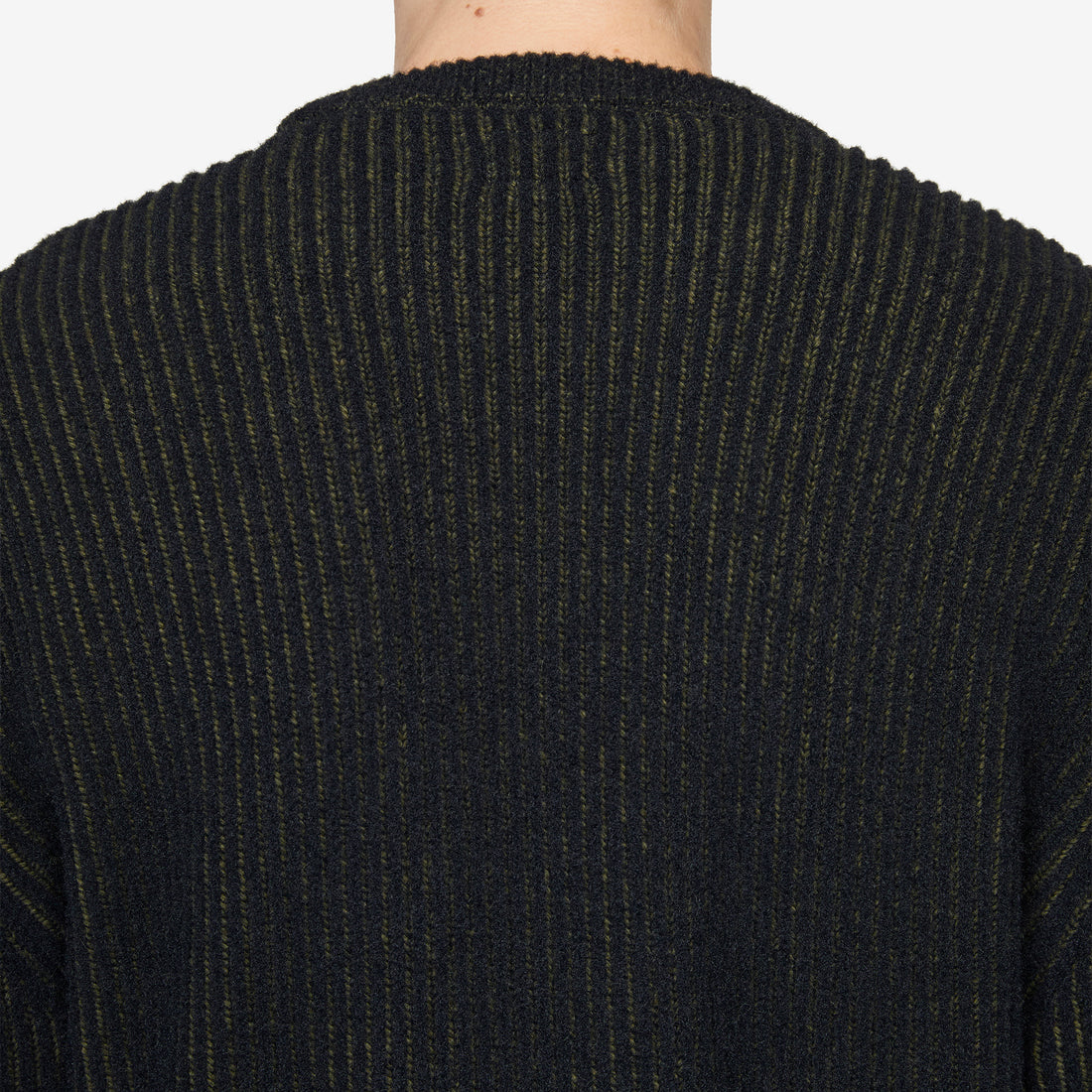 Fleece Knit Crewneck Lens Sweater Capers Jumpers