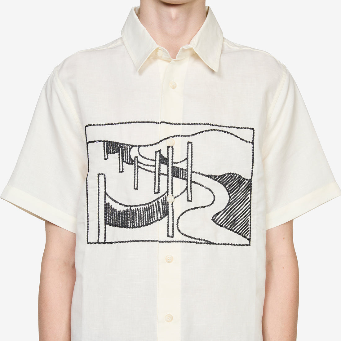 The Dunes Short Sleeve Shirt Off White Shirts