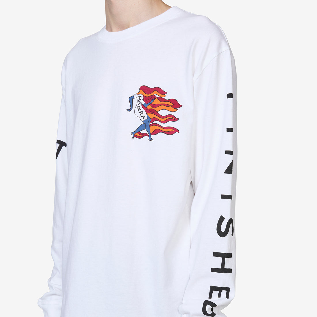 Not Finished Longsleeve T-Shirt White Tees