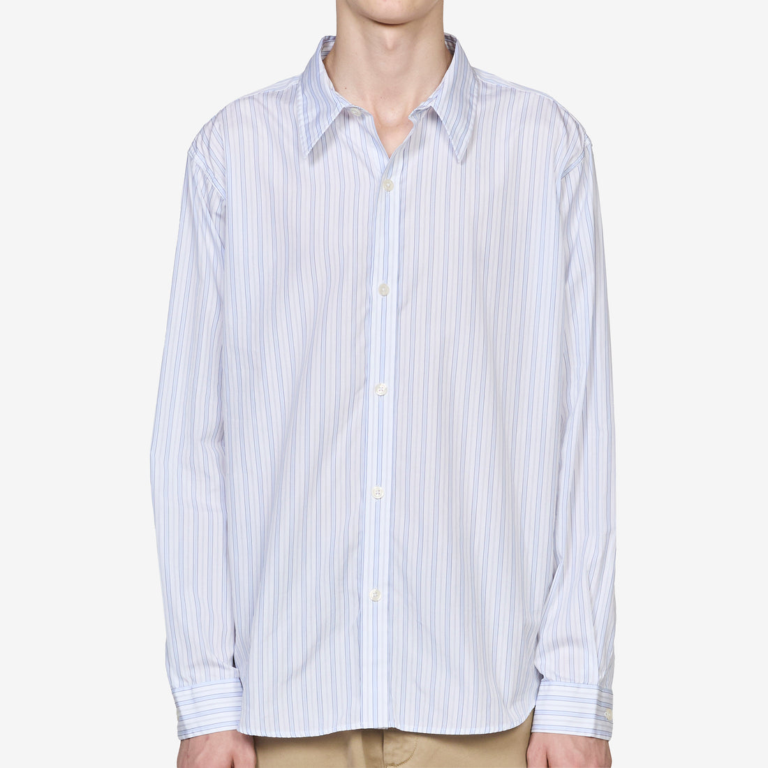 Evening Shirt Off White Business Stripe Shirts