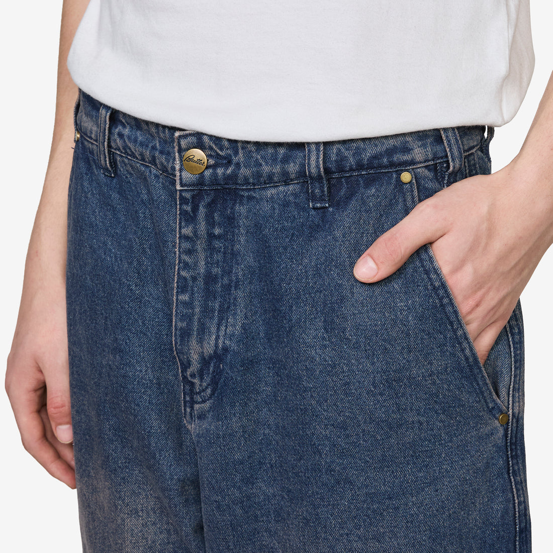 Work Pants Distressed Tinted Indigo Pants