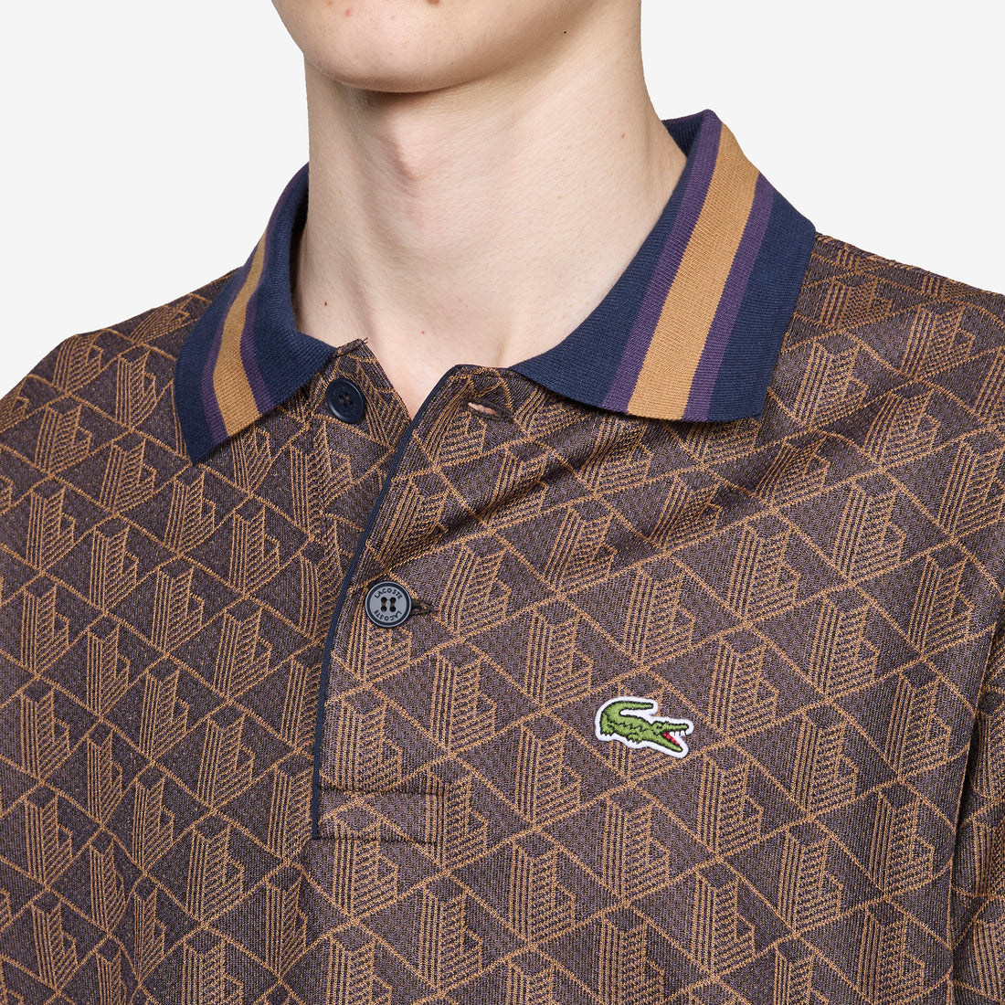 Monogram Classic Fit Polo Velvet | Date Brown Shirts