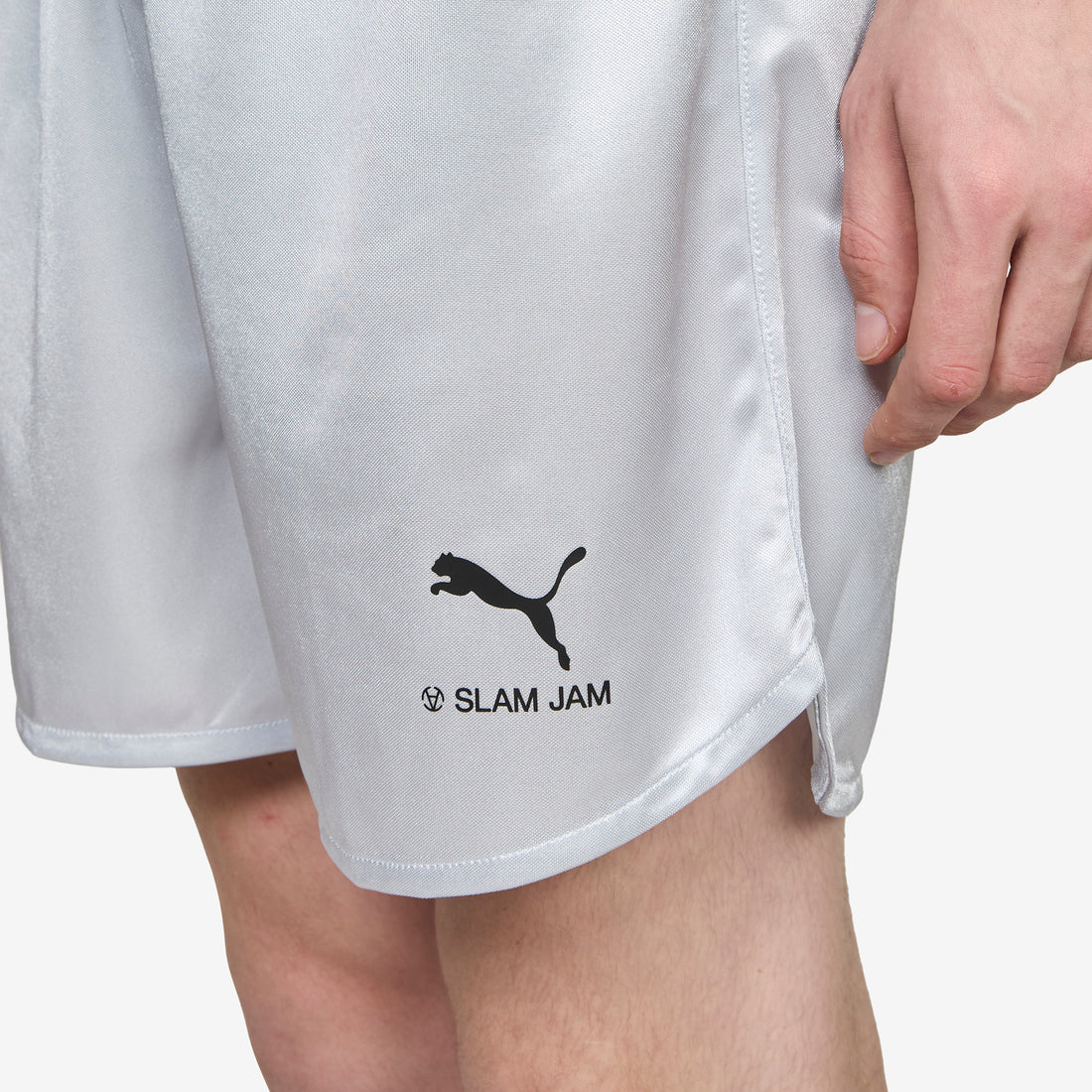 Slam Jam x AC Milan x Shorts Silver Mist | Vibrant Silver Shorts