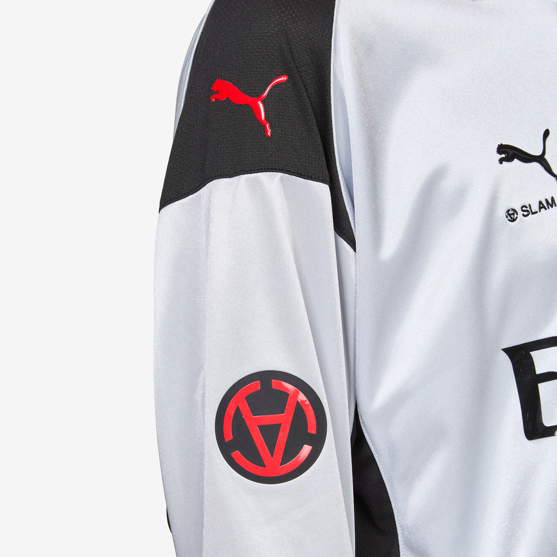 Slam Jam x AC Milan x Limited Edition Longsleeve Jersey Silver Mist | Vibrant Silver Tees