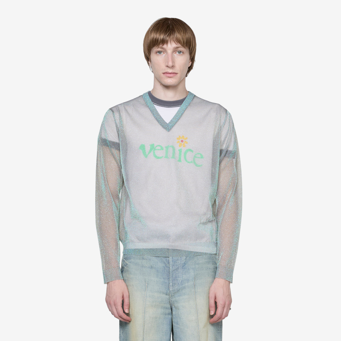 Lurex Pullover Silver Jumpers