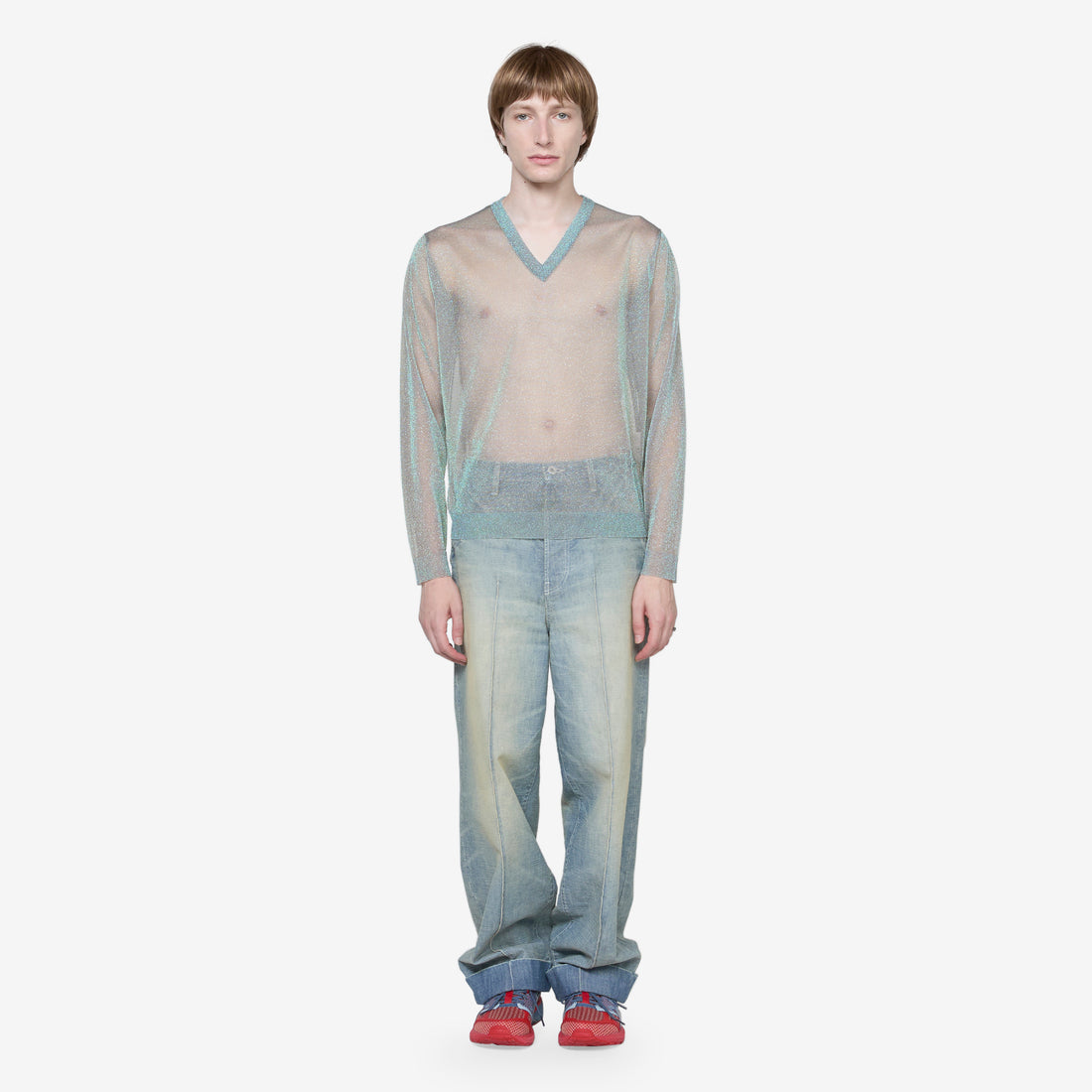 Lurex Pullover Silver Jumpers