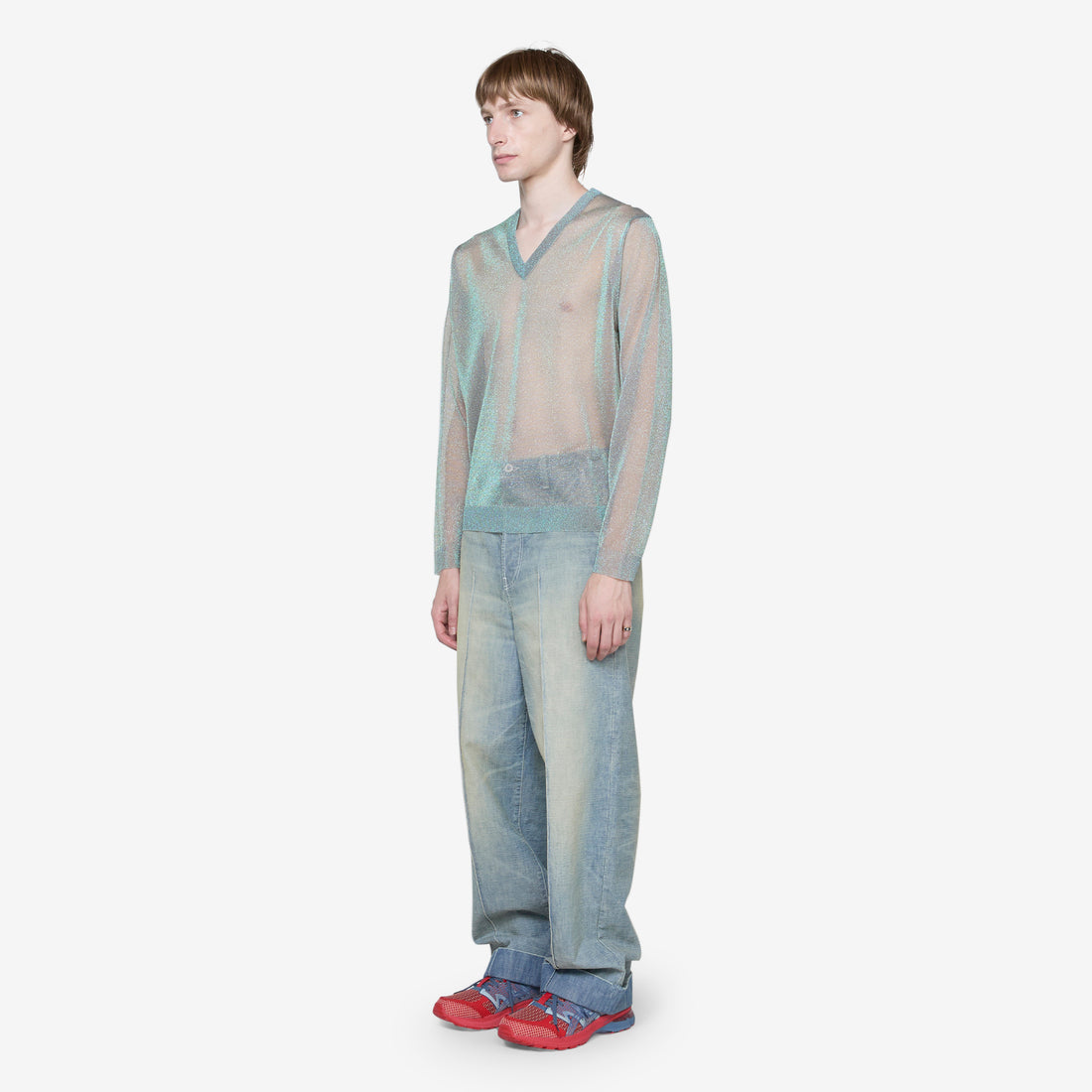 Lurex Pullover Silver Jumpers