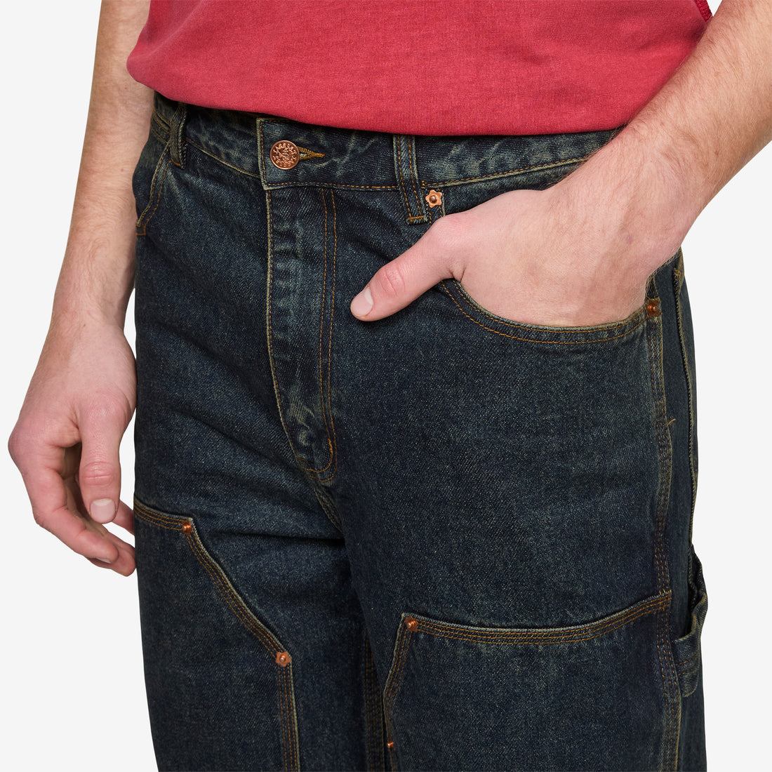 Double Knee Carpenter Pant Dirty Indigo Pants