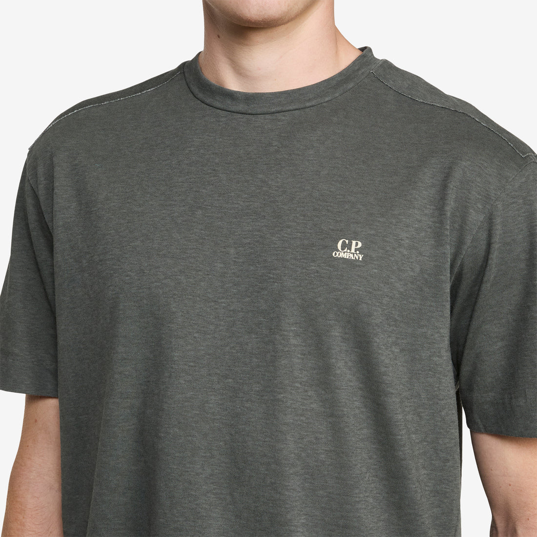 20/1 Jersey Plated Logo T-Shirt Gunmetal Tees
