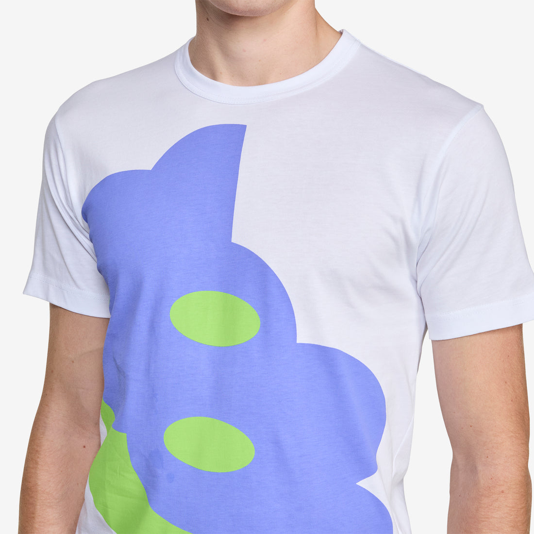 Printed Cotton Jersey T-Shirt White Tees