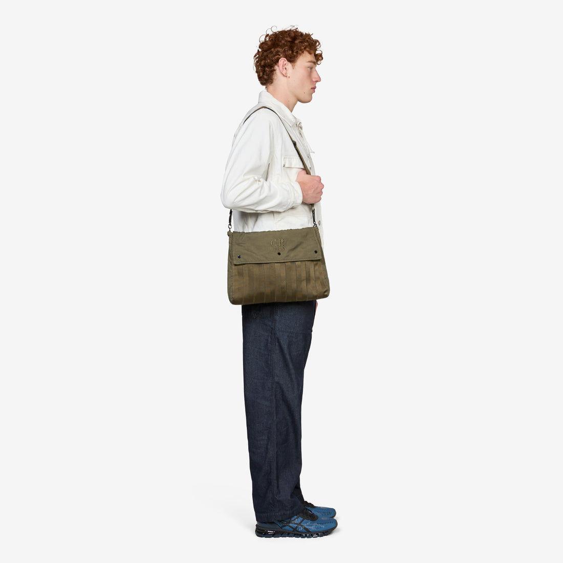 Herringbone Shoulder Bag Ivy Green Bags