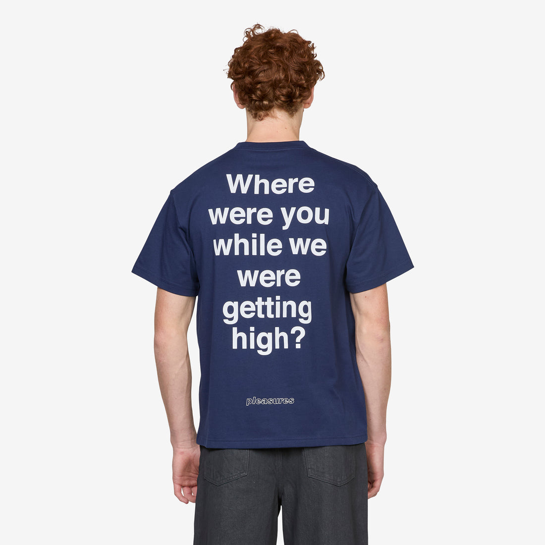 OASIS Question Mark T-Shirt Navy Tees