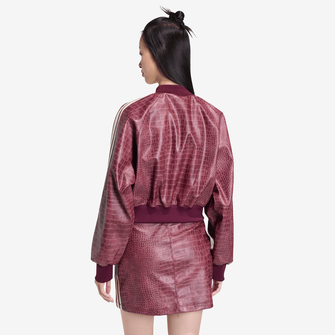 Pleather Jacket Maroon Jackets